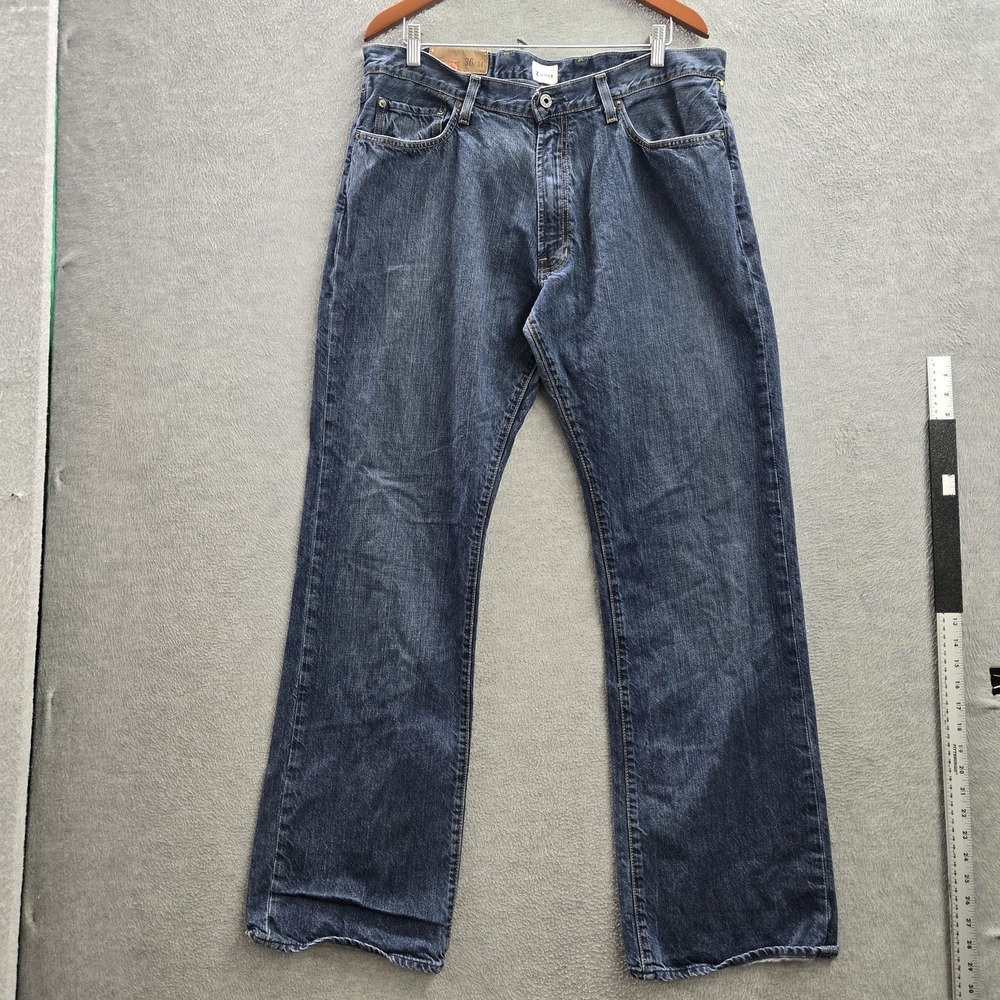 GAP‎ Men Jeans 36X34 Blue Denim Bootcut 32" Inseam Dark Flat Rock Y2K